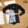 Đồ bơi nữ hai mảnh tay dài đen usronvie | DỨA BIKINI & SPORTWEAR
