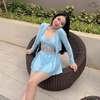 Kaylin Bikini Set | Đồ bơi nữ ba mảnh dáng váy xòe phối khoác tay dài dễ thương | DỨA BIKINI & SPORTWEAR