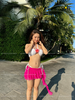 SUNNY SKIRT - Chân váy nữ dáng xòe tầng chéo đi biển xinh xắn mùa hè | DỨA BIKINI & SPORTWEAR