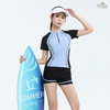 Đồ bơi nữ hai mảnh tay ngắn quần đùi 2 lớp dáng thể thao năng động đi bơi | DỨA BIKINI & SPORTWEAR