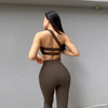 Set tập GYM -YOGA dài cao cấp chéo vai ống loe - ENDA SET
