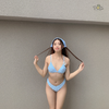 Lovely Blosssom | Đồ bơi nữ ba mảnh hoa nhí xanh | DỨA BIKINI & SPORTWEAR