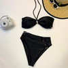 Glam Bikini Set | Đồ bơi nữ hai mảnh cạp cao phối khoen quyến rũ | DỨA BIKINI & SPORTWEAR