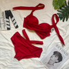 Đồ bơi nữ hai mảnh cạp cao dây bụng | DỨA BIKINI & SPORTWEAR
