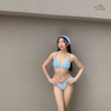 Lovely Blosssom | Đồ bơi nữ ba mảnh hoa nhí xanh | DỨA BIKINI & SPORTWEAR