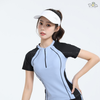 Đồ bơi nữ hai mảnh tay ngắn quần đùi 2 lớp dáng thể thao năng động đi bơi | DỨA BIKINI & SPORTWEAR