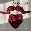 Đồ Bơi Nữ Hai Mảnh Cạp Cao Phối Lưới Nữ Tính - LAIYA BIKINI SET | DỨA BIKINI & SPORTWEAR