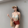 Đồ bơi nữ hai mảnh cạp cao dây V lưng | DỨA BIKINI & SPORTWEAR