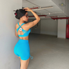Set tập ngắn cao cấp áo nhún - EMMA SET
