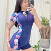 Đồ bơi nữ liền thân dáng quần đùi tay ngắn | DỨA BIKINI & SPORTWEAR