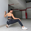 Set Đồ Tập Gym Yoga Nữ áo dây mix quần dài viền sọc trắng cao cấp