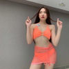 Mona Bikini Set |  Đồ bơi nữ ba mảnh kèm chân váy lưới | DỨA BIKINI & SPORTWEAR