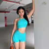 Set tập ngắn cao cấp cổ yếm - EMILI SET