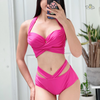 Đồ bơi nữ hai mảnh cạp cao dây bụng | DỨA BIKINI & SPORTWEAR