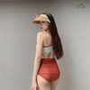 Đồ bơi nữ hai mảnh cạp cao dây V lưng | DỨA BIKINI & SPORTWEAR