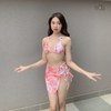 Đồ bơi nữ ba mảnh màu loang kèm khăn | DỨA BIKINI & SPORTWEAR