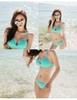 Bikini 3M cạp thấp xanh mix khoác