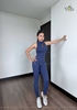Đồ Liền Dài Thể Thao Gym - Yoga - Jumpsuit Dài Dây Kéo Tôn Dáng