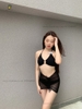 Mona Bikini Set |  Đồ bơi nữ ba mảnh kèm chân váy lưới | DỨA BIKINI & SPORTWEAR