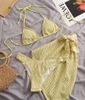 Doris Bikini Set | Đồ bơi nữ ba mảnh kèm khăn quấn đi biển ngọt ngào | DỨA BIKINI & SPORTWEAR