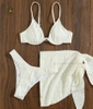 Donna Bikini Set | Đồ bơi nữ ba mảnh kèm khăn quấn đi biển ngọt ngào | DỨA BIKINI & SPORTWEAR
