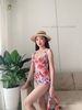 Đồ bơi nữ ba mảnh hoa cam kèm khăn quấn đi biển | DỨA BIKINI & SPORTWEAR