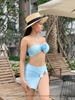 Alina Bikini Set | đồ bơi nữ hai mảnh cạp cao tặng kèm hoa rời đính áo | DỨA BIKINI & SPORTWEAR