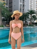 Alina Bikini Set | đồ bơi nữ hai mảnh cạp cao tặng kèm hoa rời đính áo | DỨA BIKINI & SPORTWEAR