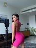 Đồ Liền Ngắn Thể Thao Gym - Yoga - Jumpsuit Ngắn Dây Kéo Tôn Dáng
