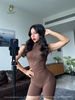 Đồ Liền Ngắn Thể Thao Gym - Yoga - Jumpsuit Ngắn Dây Kéo Tôn Dáng
