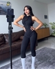 Đồ Liền Dài Thể Thao Gym - Yoga - Jumpsuit Dài Dây Kéo Tôn Dáng