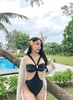 Áo khoác nữ tay dài đi biển thiết kế chất ren mềm mịn thoải mái | DỨA BIKINI & SPORTWEAR
