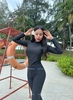 Đồ Bơi Nữ Tay Dài Quần Dài Chống Nắng Kín Đáo Co Giãn Tốt Màu Đen Che Khuyết Điểm | DỨA BIKINI & SPORTWEAR