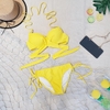 Đồ bơi nữ hai mảnh cạp thấp gọng chéo nâng ngực | DỨA BIKINI & SPORTWEAR