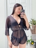 Đồ bơi nữ ba mảnh phối kèm áo khoác lưới tay lỡ | DỨA BIKINI & SPORTWEAR