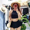 Bikini yếm váy đỏ + đen