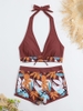 Sporty Bikini | Đồ bơi hai mảnh quần đùi kiểu áo cột cổ | Dứa Bikini & Sportwear