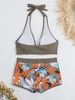 Sporty Bikini | Đồ bơi hai mảnh quần đùi kiểu áo cột cổ | Dứa Bikini & Sportwear