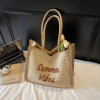 Túi cói tote nữ form lớn phong cách vintage TC0512