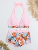Sporty Bikini | Đồ bơi hai mảnh quần đùi kiểu áo cột cổ | Dứa Bikini & Sportwear