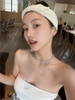 Khăn turban phối ren hoa hình tam giác thời trang nữ tính