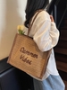 Túi cói tote nữ form lớn phong cách vintage TC0512