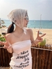 Khăn turban phối ren hoa hình tam giác thời trang nữ tính