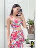 Đồ bơi nữ ba mảnh hoa cam kèm khăn quấn đi biển | DỨA BIKINI & SPORTWEAR