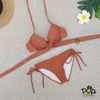 Đồ bơi nữ hai mảnh cạp thấp gọng chéo nâng ngực | DỨA BIKINI & SPORTWEAR