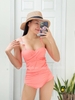 Đồ bơi nữ liền thân dáng cup ngang nhún bụng nhiều màu | DỨA BIKINI & SPORTWEAR