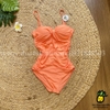 Đồ bơi nữ liền thân dáng cup ngang nhún bụng nhiều màu | DỨA BIKINI & SPORTWEAR