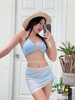 Bikini 3M khoen ngực màu xanh da trời