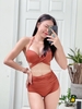 Đồ bơi nữ hai mảnh cạp cao gọng chéo nâng ngực | DỨA BIKINI & SPORTWEAR