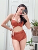Đồ bơi nữ hai mảnh cạp cao gọng chéo nâng ngực | DỨA BIKINI & SPORTWEAR